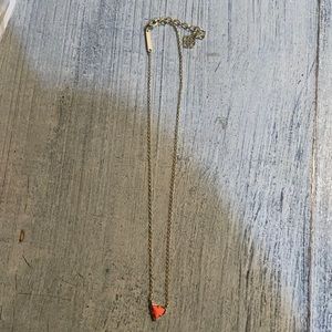 kendra scott orange pendant necklace